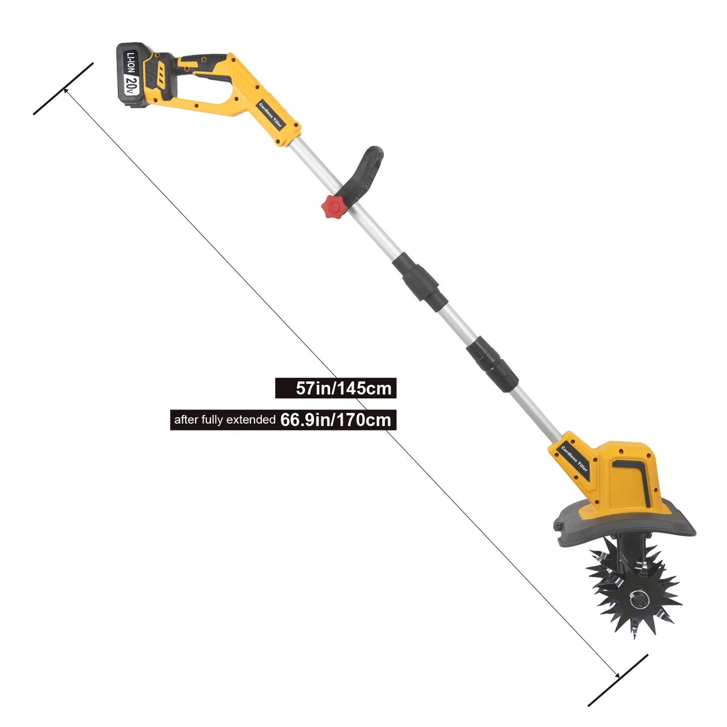 Mini Electric Tiller w/Lithium Battery