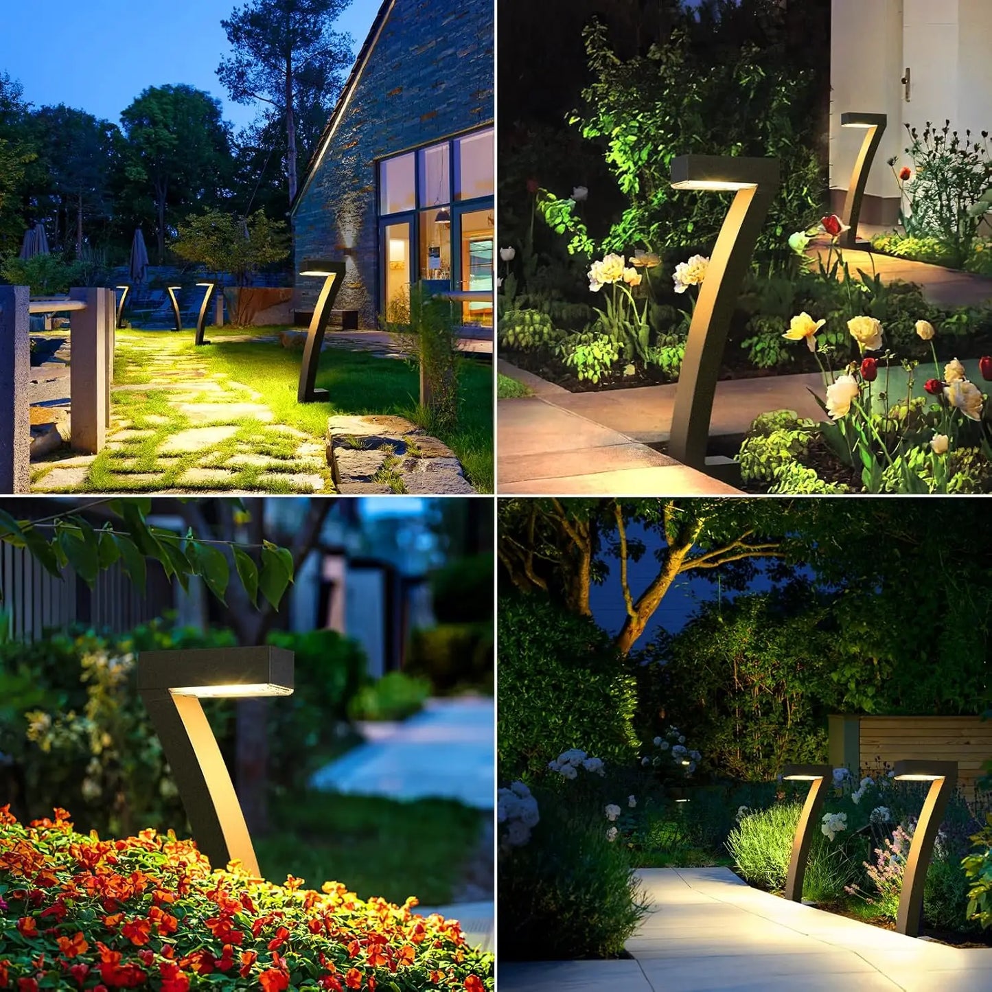 Bright 12 Hrs Solar Outdoor Pathway Lights, Garden Lights