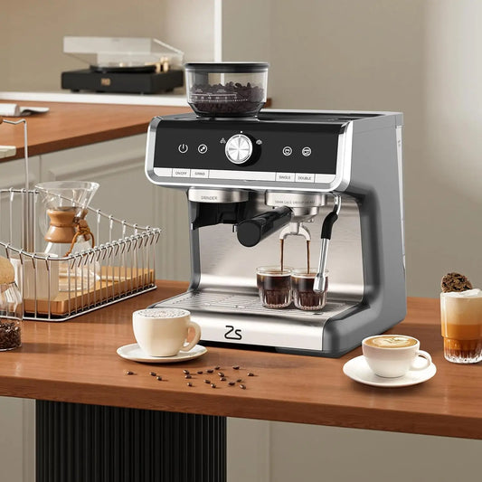 Espresso Coffee Machine with Grinder