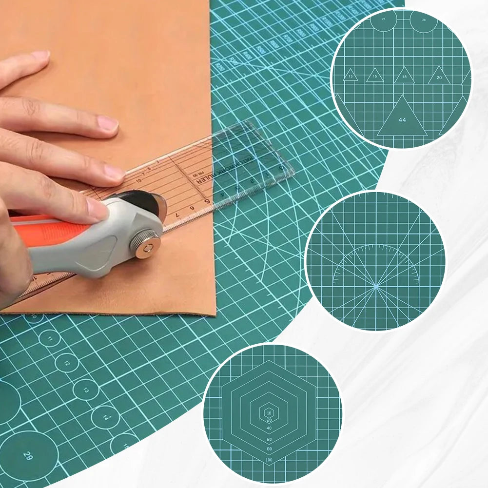 Double-Sided Gridded Cutting Mat for Fabric Arts Crafts