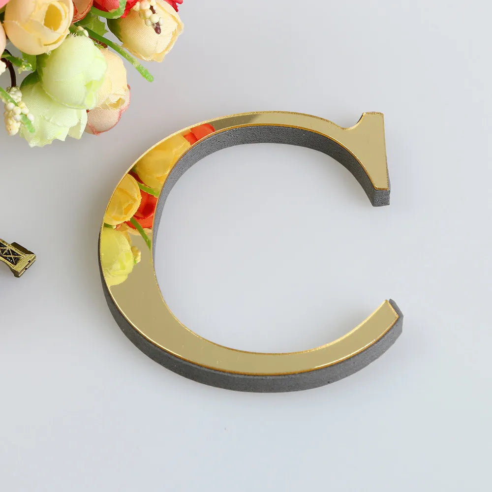 10CM 26 Letters Wall Sticker Decals, Self-Adhesive