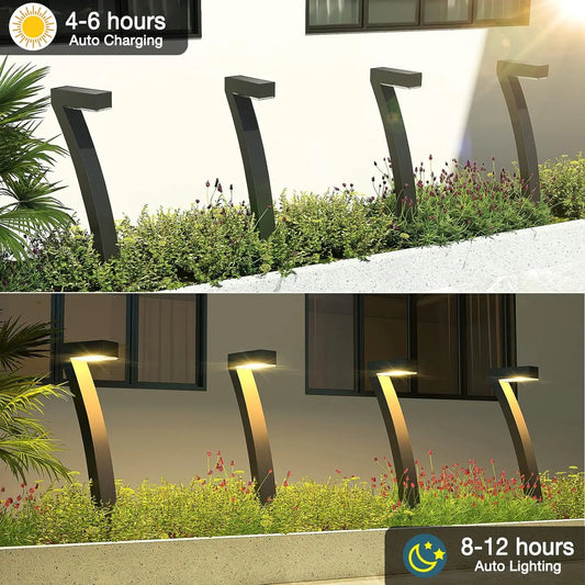 Bright 12 Hrs Solar Outdoor Pathway Lights, Garden Lights