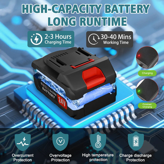 20-Inch Cordless Electric Hedge Trimmer, Double Blade, Handheld