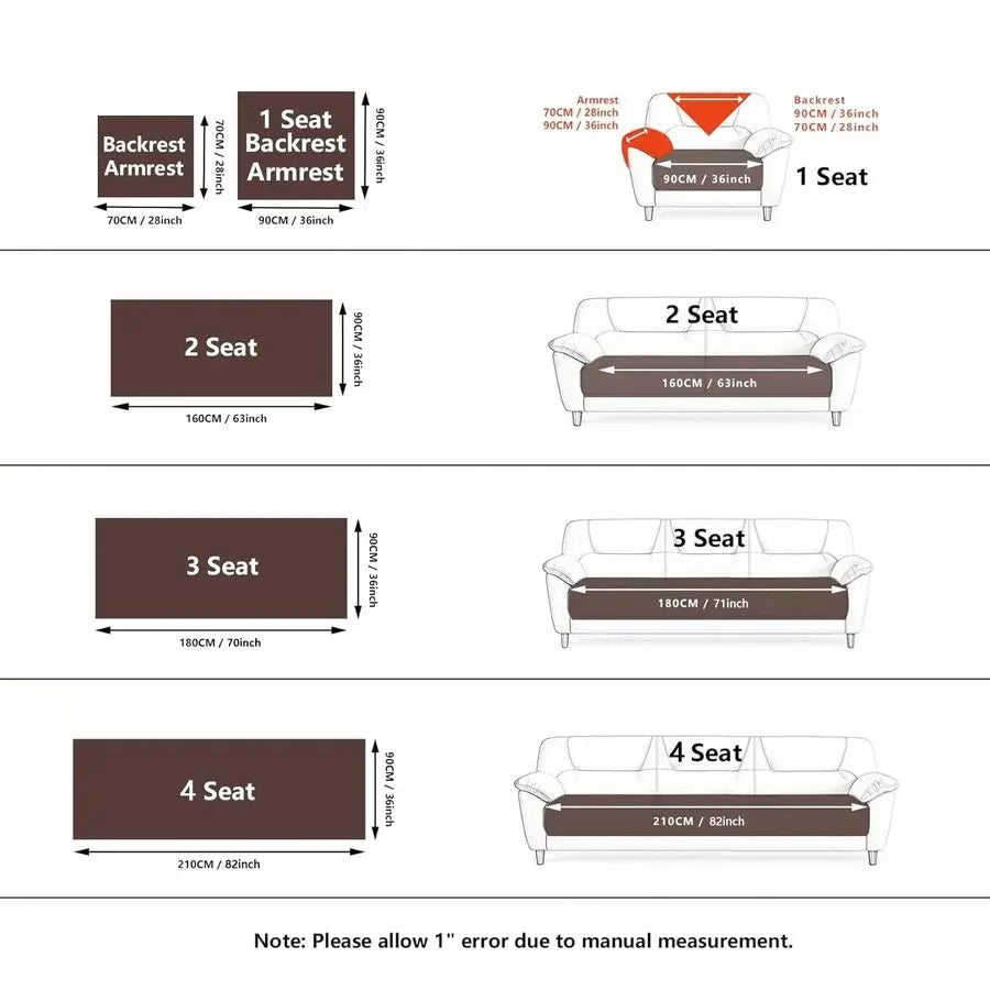 NonSlip Plush Couch Covers Washable, Furniture Protector