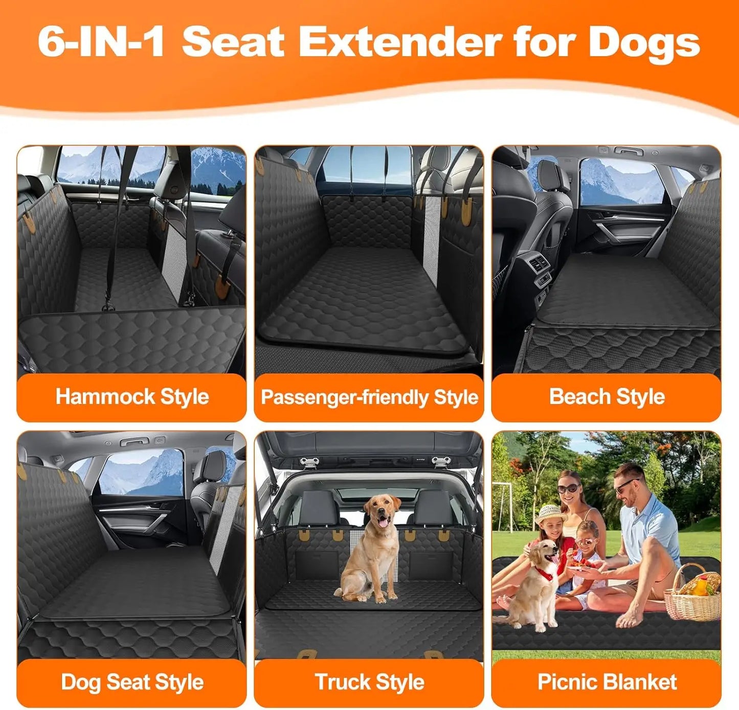 Waterproof Pet Travel Foldable Dog Car Seat/Seat Protector