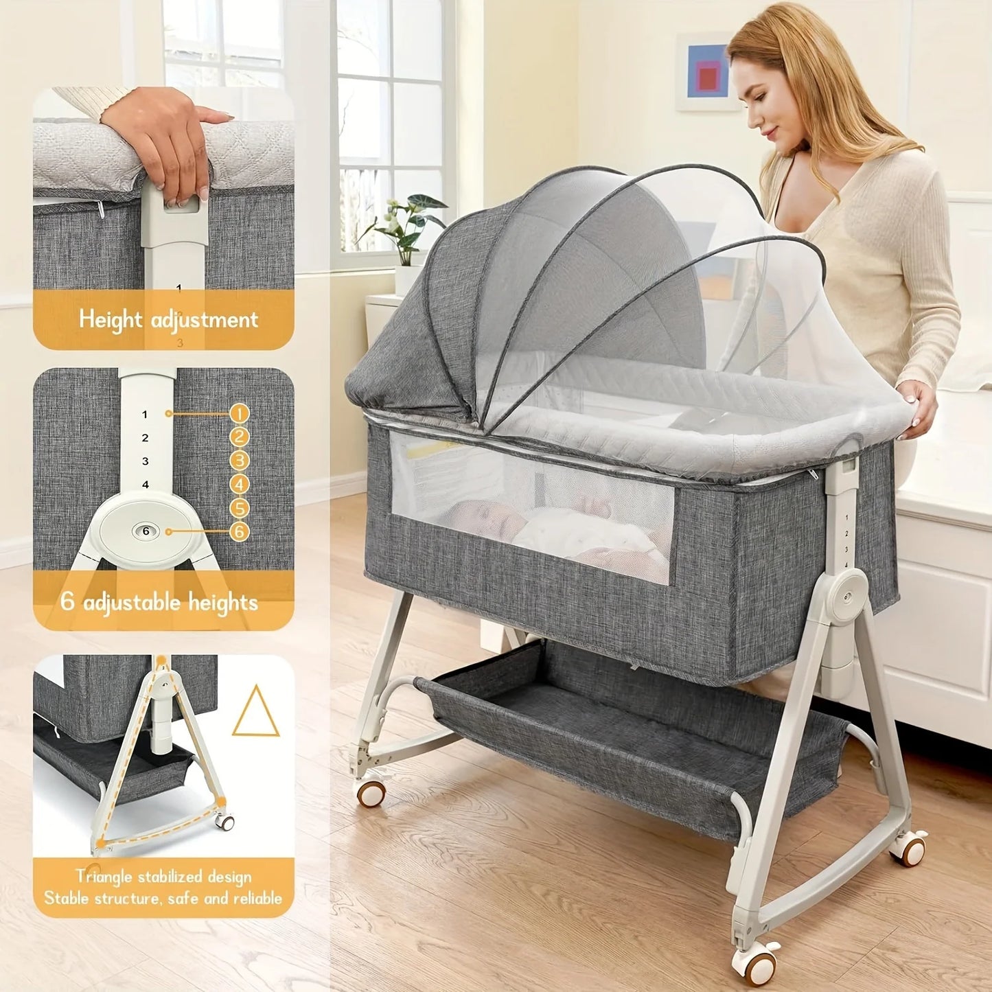 3 in 1 Baby Bassinet