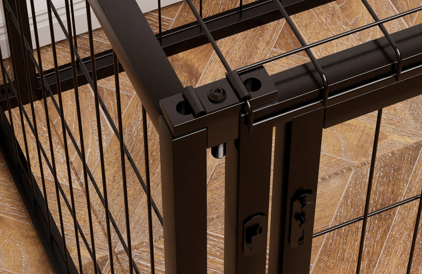 Dog Kennel for Small Medium Dogs w/Top, 47.2"L x 22"W x 24"H.