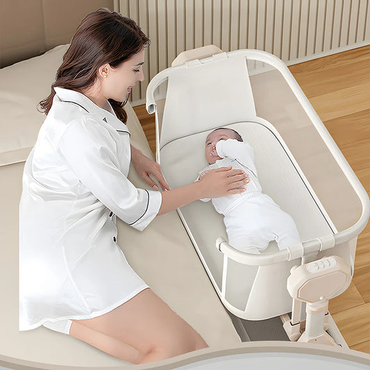 Automatic Rocking Bassinet with Comfortable Soft Mattress