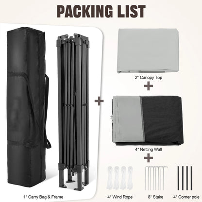 Gazebo with Mosquito Netting and Carry Bag