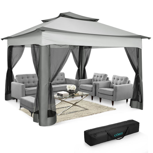 Gazebo with Mosquito Netting and Carry Bag