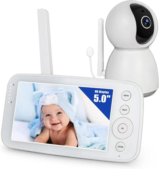 Baby Monitor w/Audio, Night Vision, 2Way Talk & 10 Lullabies