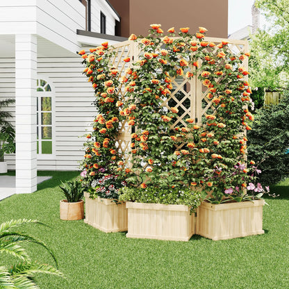 Cedar Privacy Screen w/Planter Box