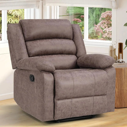 Recliner Chair Set of 2, with Overstuffed Arm and Back