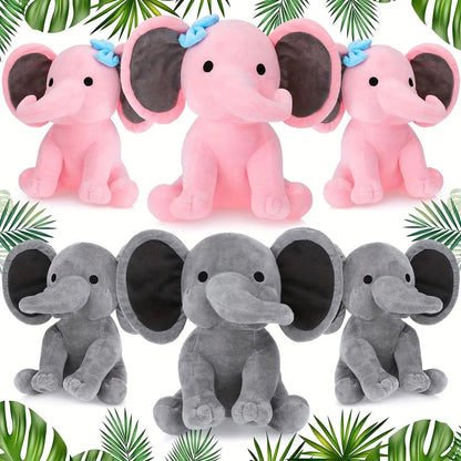 6 Pieces Stuffed Elephants, Soft, Cute