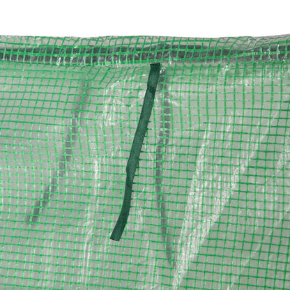 6' X 3' X 3' Portable Garden Greenhouse W/ Pe Mesh Cover & Windows, Green