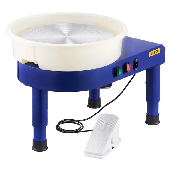 14 in Ceramic Pottery Wheel, 60-300 RPM Speed Adjustable Foot Pedal