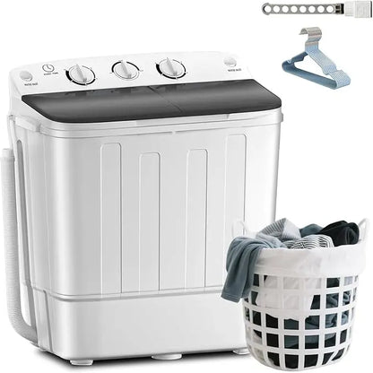 Compact Mini Washing Machine with Drying Rack