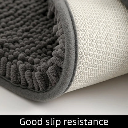 Dog Door Mat For Muddy Paws, Absorbs Moisture & Dirt, Non-Slip Washable