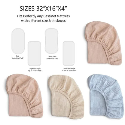 Fitted Bassinet Sheet Newborn Changing Pad Cover