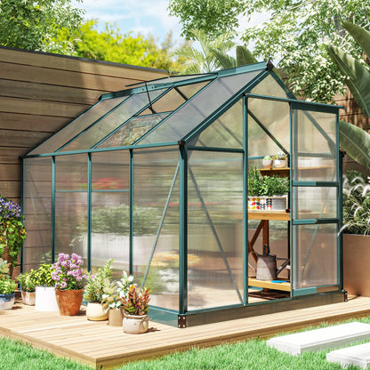 6' X 8' X 7 Aluminum Frame Walk-In Greenhouse