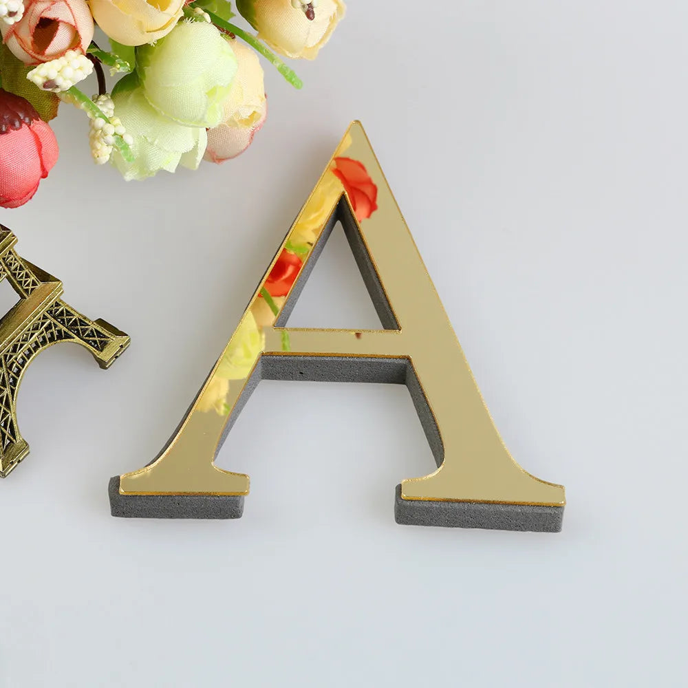 10CM 26 Letters Wall Sticker Decals, Self-Adhesive