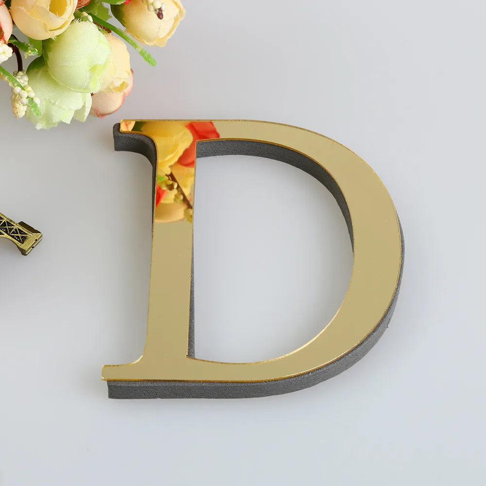 10CM 26 Letters Wall Sticker Decals, Self-Adhesive