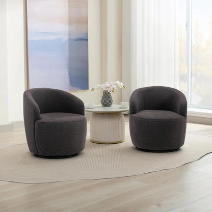 360° Swivel Barrel Chair Set of 2