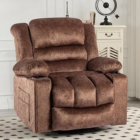 Modern Ergonomic Rocker/Recliner with 360 Degree Swivel