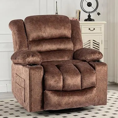 Modern Ergonomic Rocker/Recliner with 360 Degree Swivel