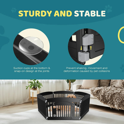 Expandable Durable Pet Fence for Medium Dogs, Indoor Outdoor, Folding