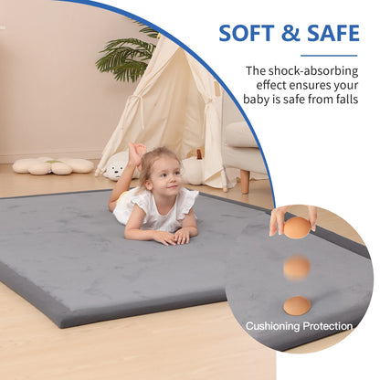 Baby Crawling Play Mat, Non-Slip Thick Soft Foam Activity Rug