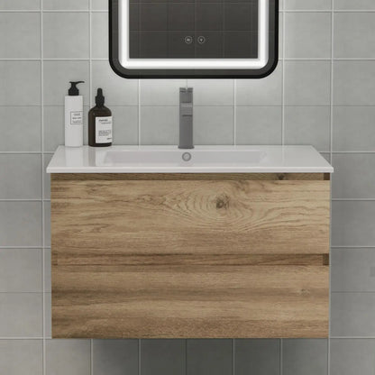 Space-Saving Floating Bathroom Vanity w/Sink