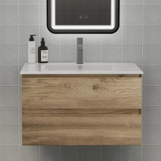 Space-Saving Floating Bathroom Vanity w/Sink