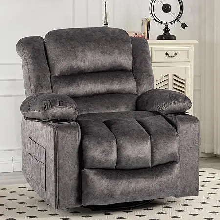 Modern Ergonomic Rocker/Recliner with 360 Degree Swivel