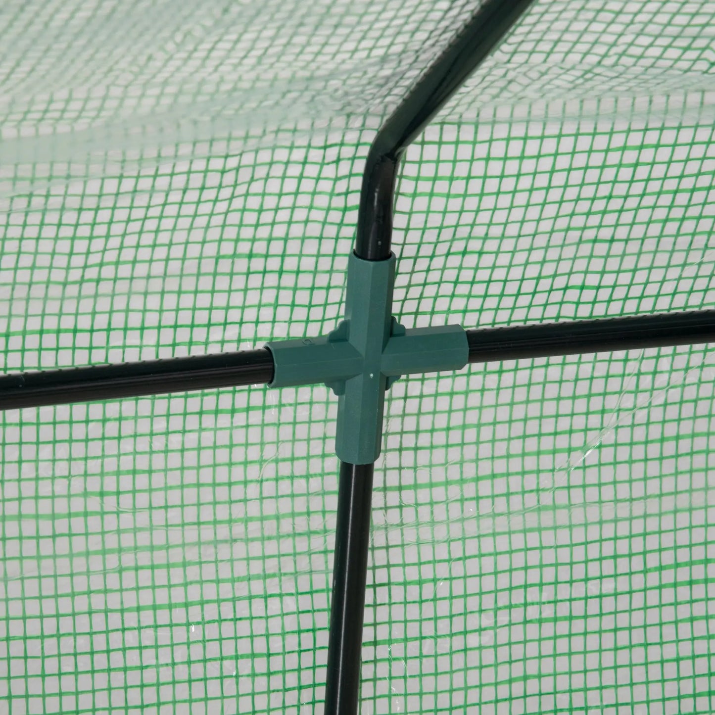 6' X 3' X 3' Portable Garden Greenhouse W/ Pe Mesh Cover & Windows, Green