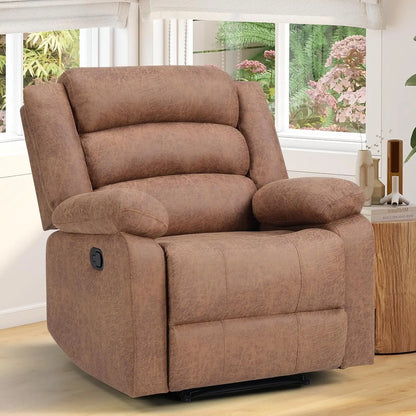 Recliner Chair Set of 2, with Overstuffed Arm and Back