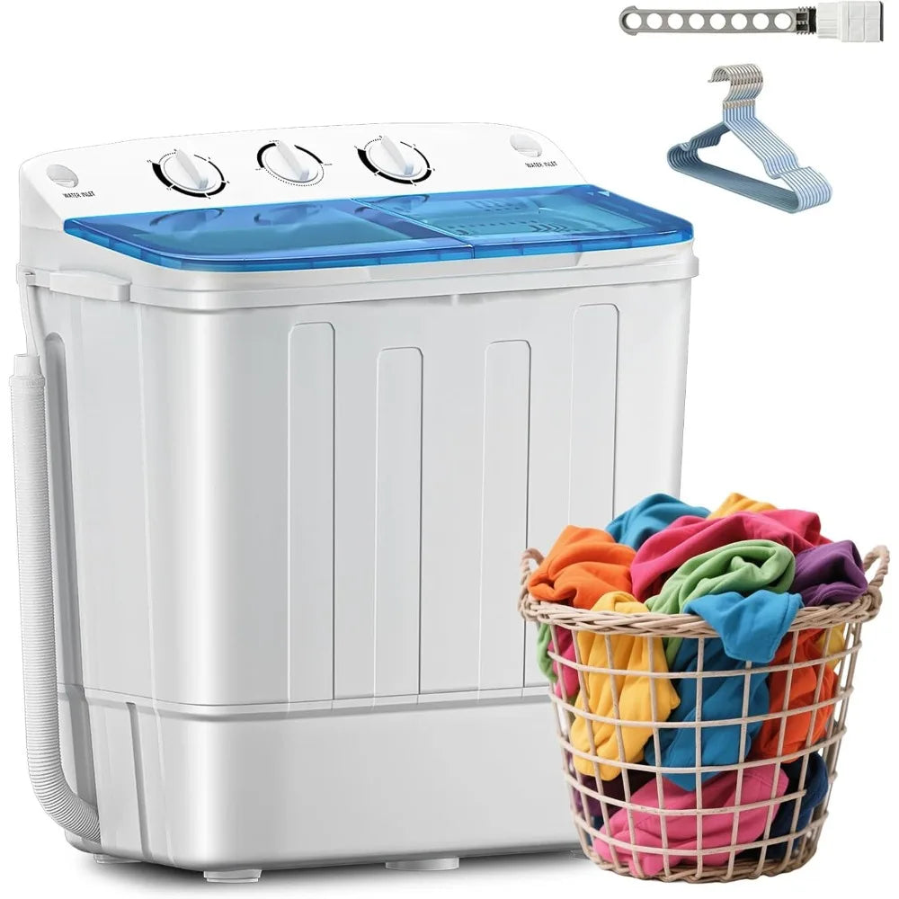 Compact Mini Washing Machine with Drying Rack