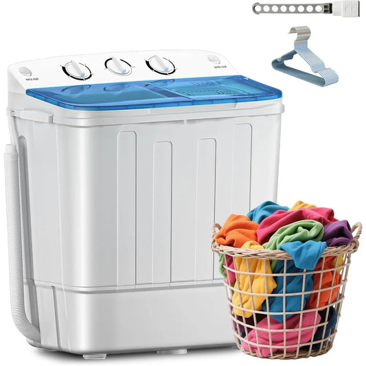 Compact Mini Washing Machine with Drying Rack