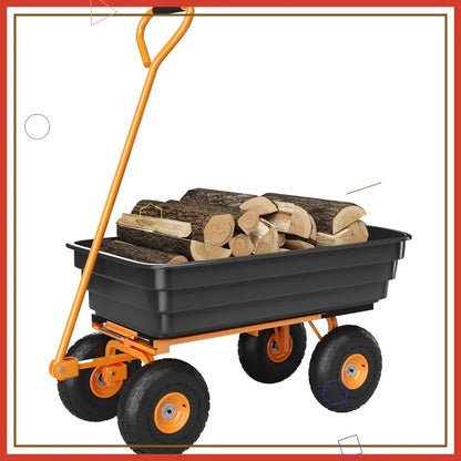 Heavy Duty Garden Cart 600lb Capacity
