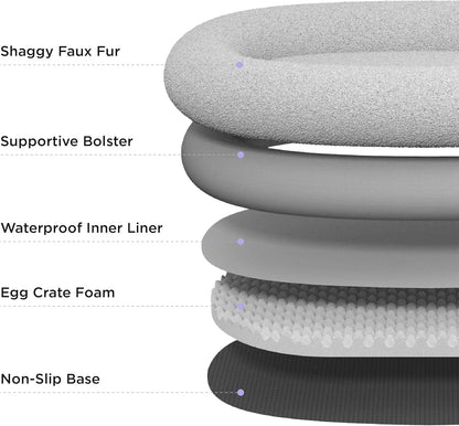 Foldable 3-in-1 Orthopedic Giant Bean Bed w/Waterproof Liner
