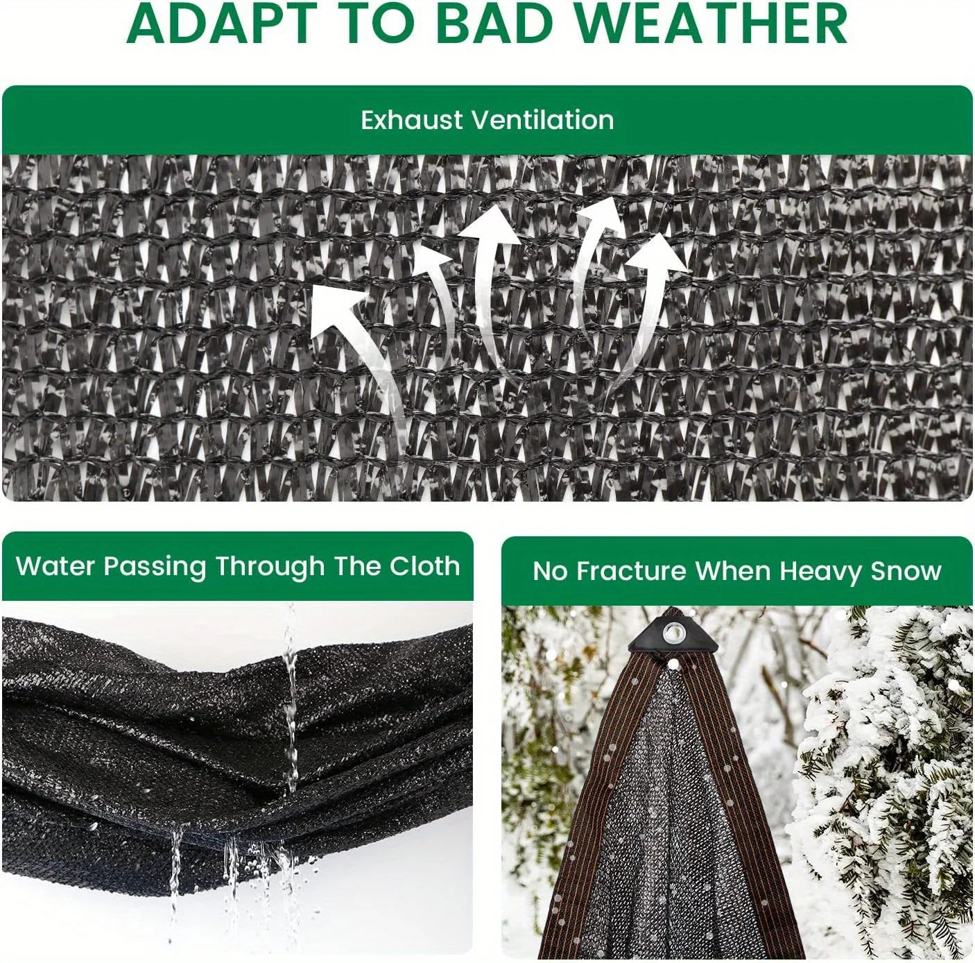 Grade Black Sunscreen Fabric, with Metal Decorative Details