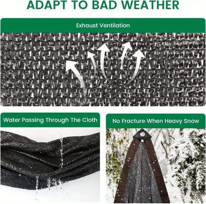 Grade Black Sunscreen Fabric, with Metal Decorative Details