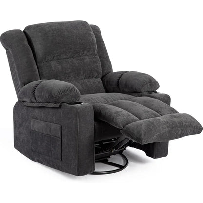 Modern Ergonomic Rocker/Recliner with 360 Degree Swivel