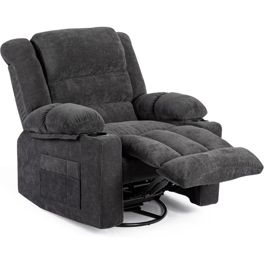 Modern Ergonomic Rocker/Recliner with 360 Degree Swivel