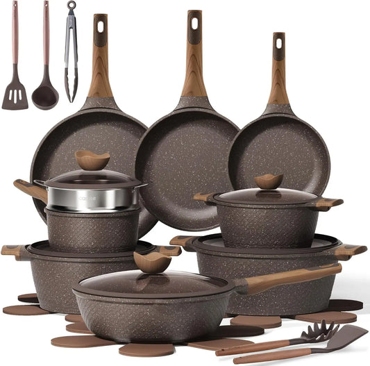 26PCS Nonstick Induction Cookware Set