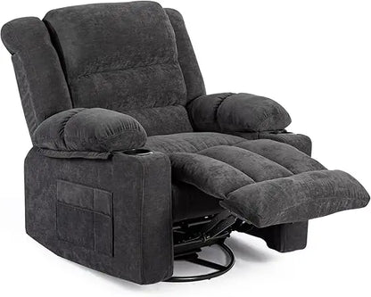 Modern Ergonomic Rocker/Recliner with 360 Degree Swivel