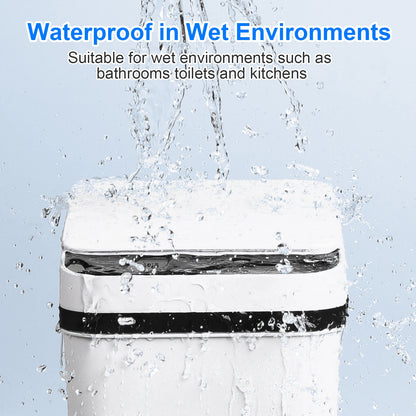 2 Pack 12L Bathroom Automatic Touchless Trash Cans, Motion Sensor