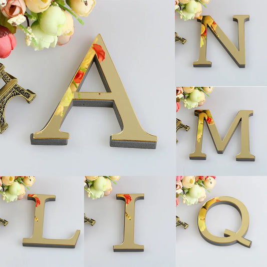 10CM 26 Letters Wall Sticker Decals, Self-Adhesive