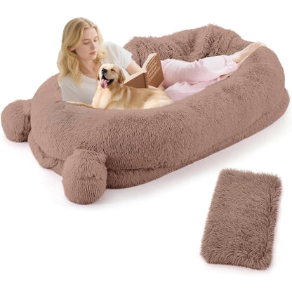 71" Large Human Size Dog Bed w/Removable Washable Cover