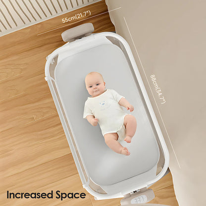 Automatic Rocking Bassinet with Comfortable Soft Mattress